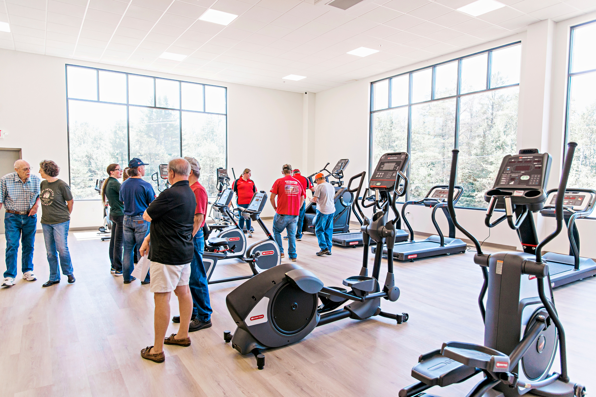 The Sunrise Center fitness center.